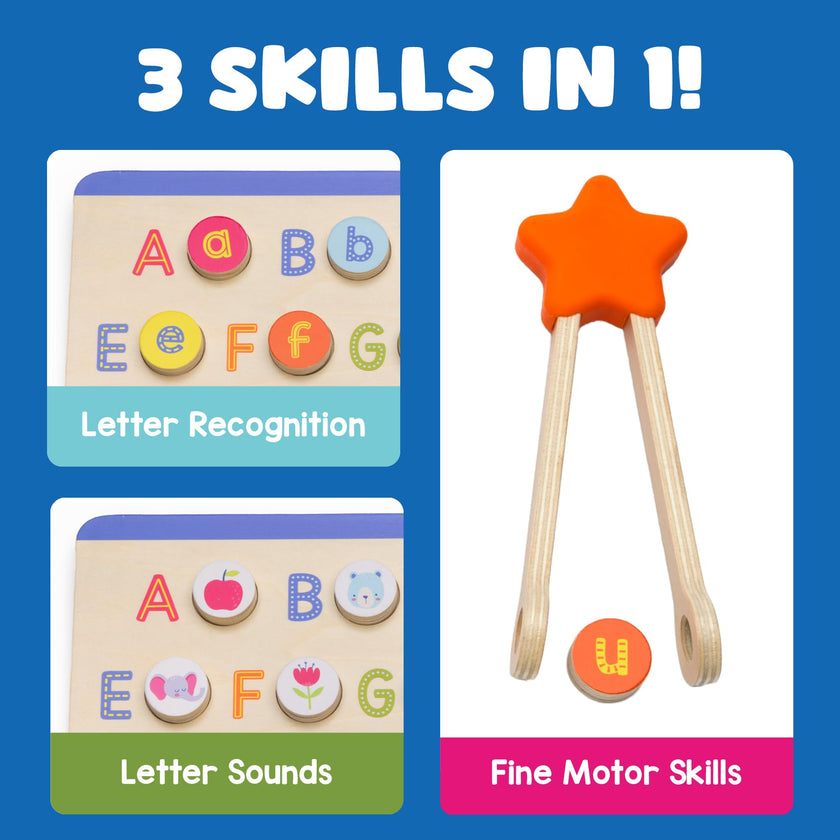 Educational Insights - ABC & LETTER SOUNDS WOODEN PUZZLE