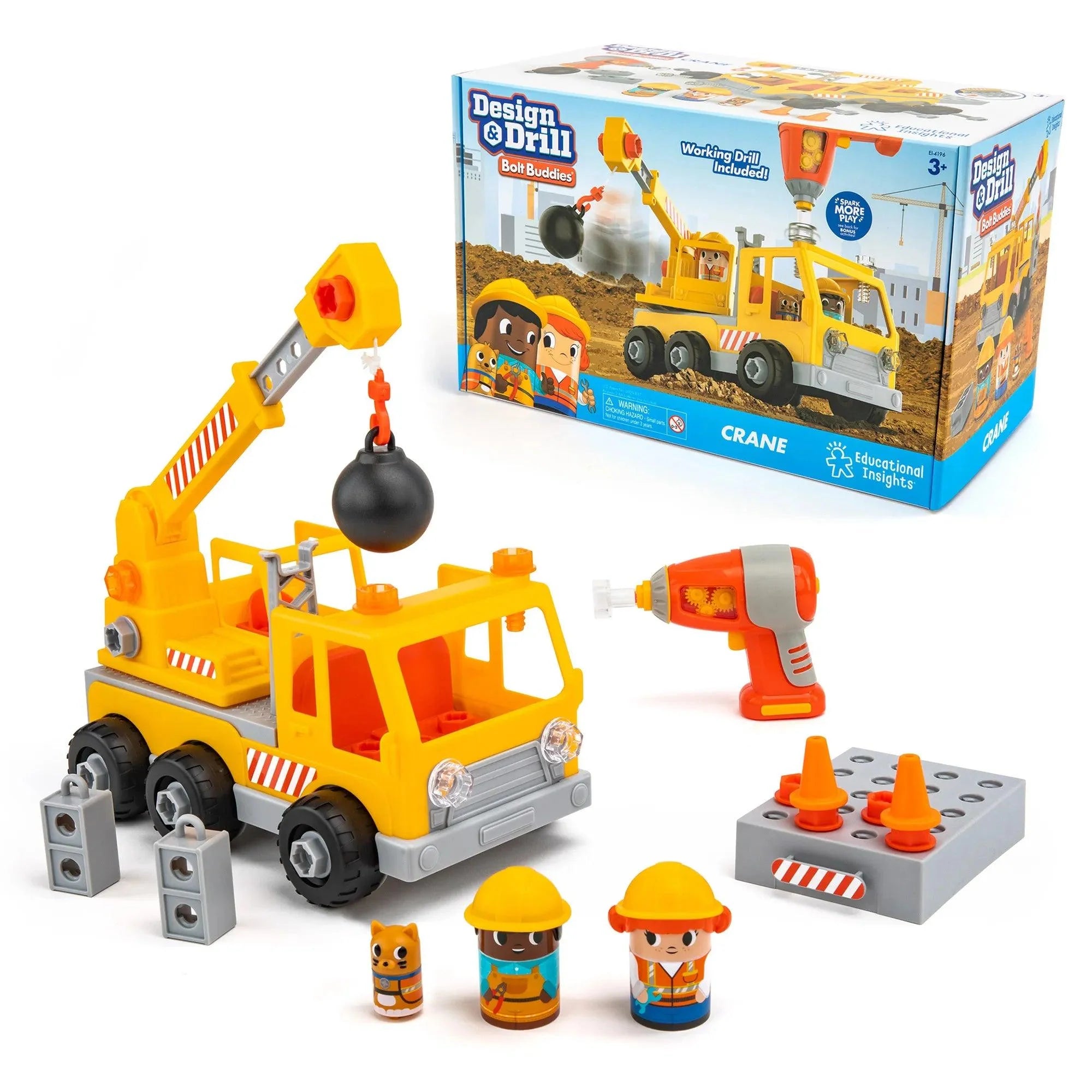 Educational Insights - Design & Drill Bolt Buddies Crane