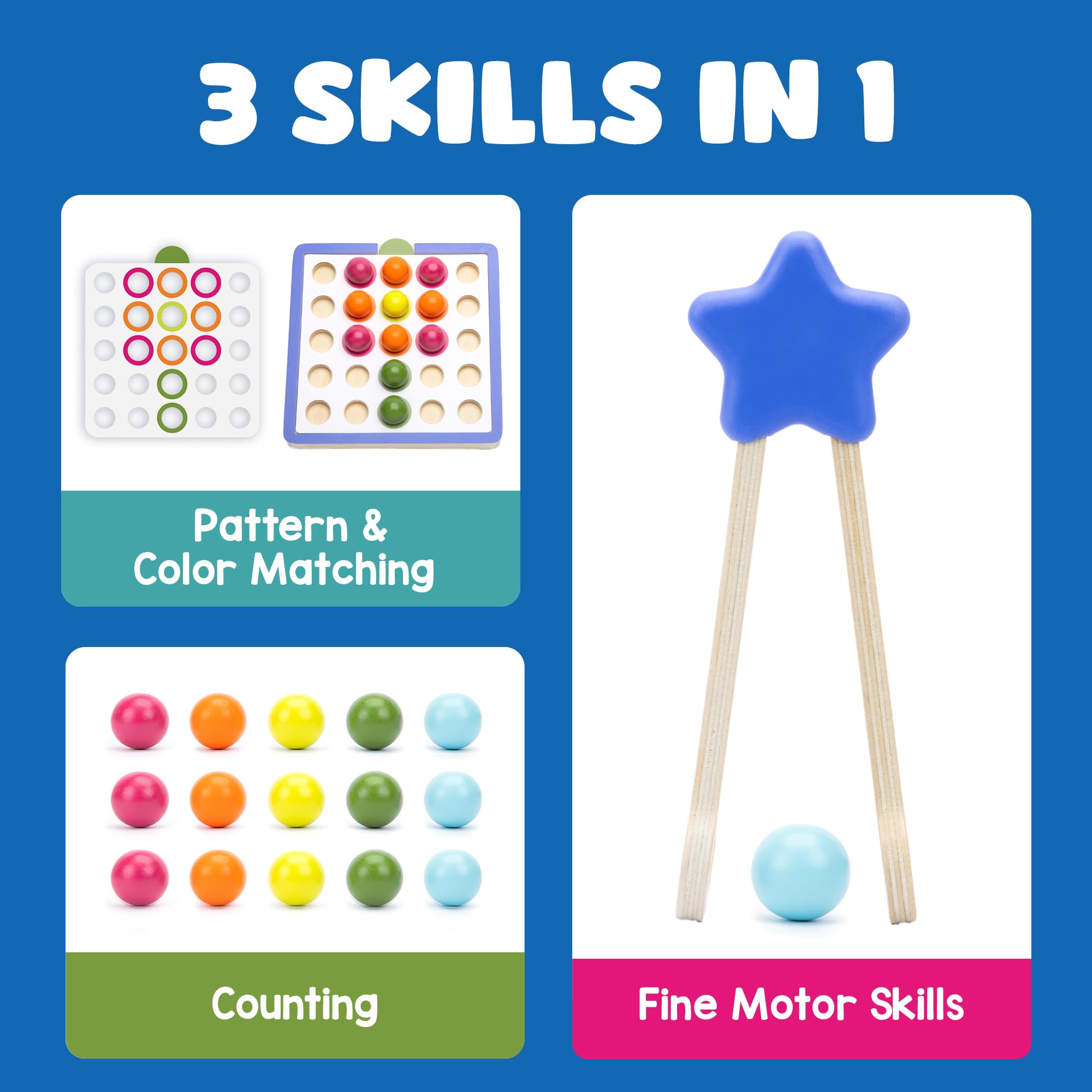 Educational Insights - PATTERN & SEQUENCING WOODEN BOARD