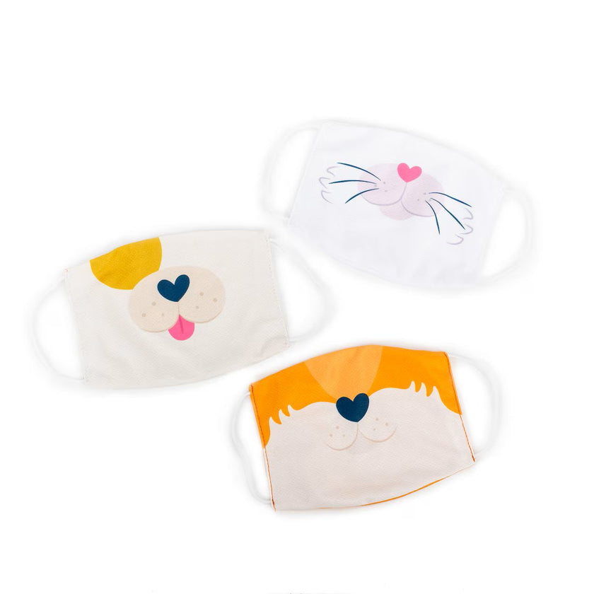 Educational Insights - Puppy, Kitty, Fox Kids'' Face Masks