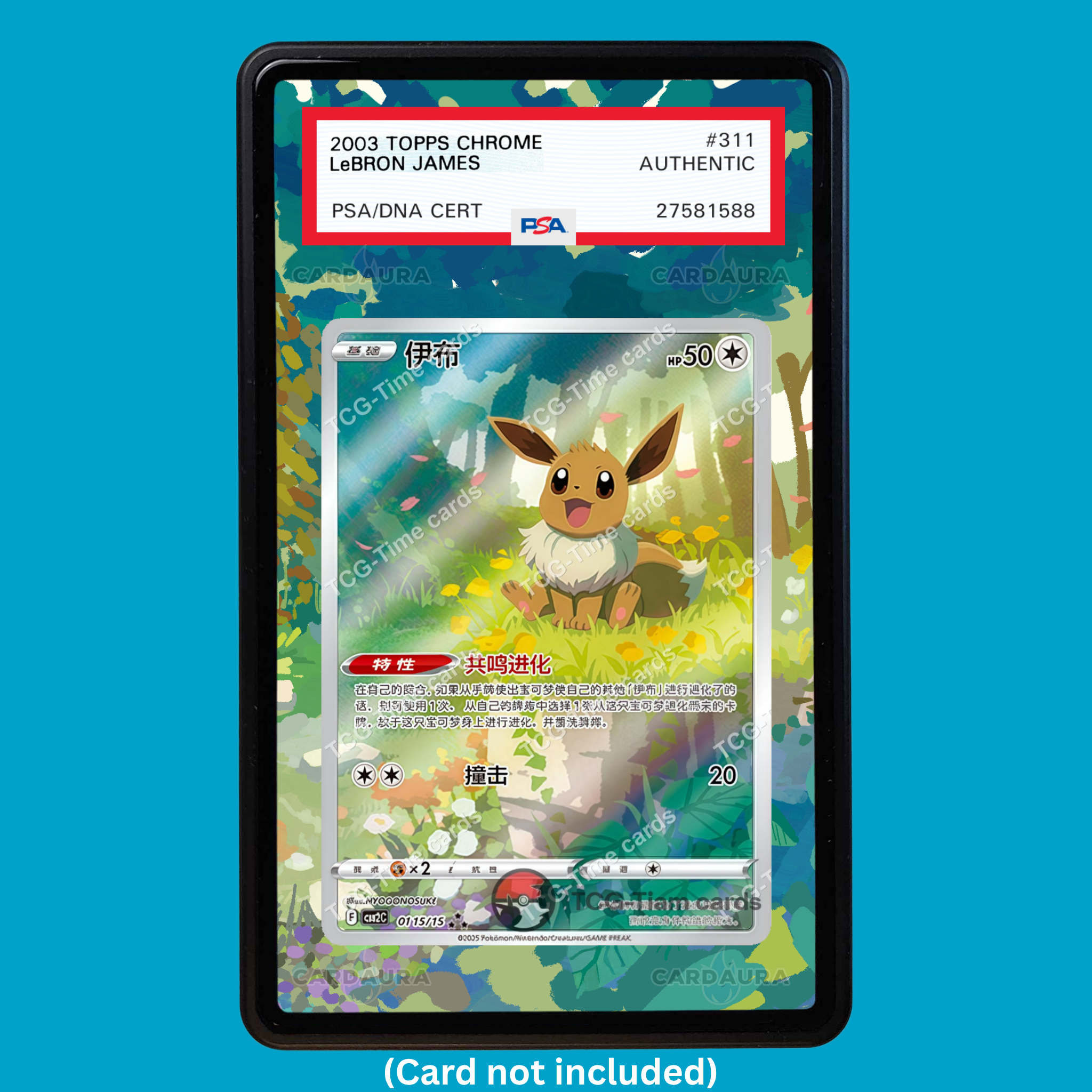 Eevee 115 Chinese 151 (Graded) Display Case