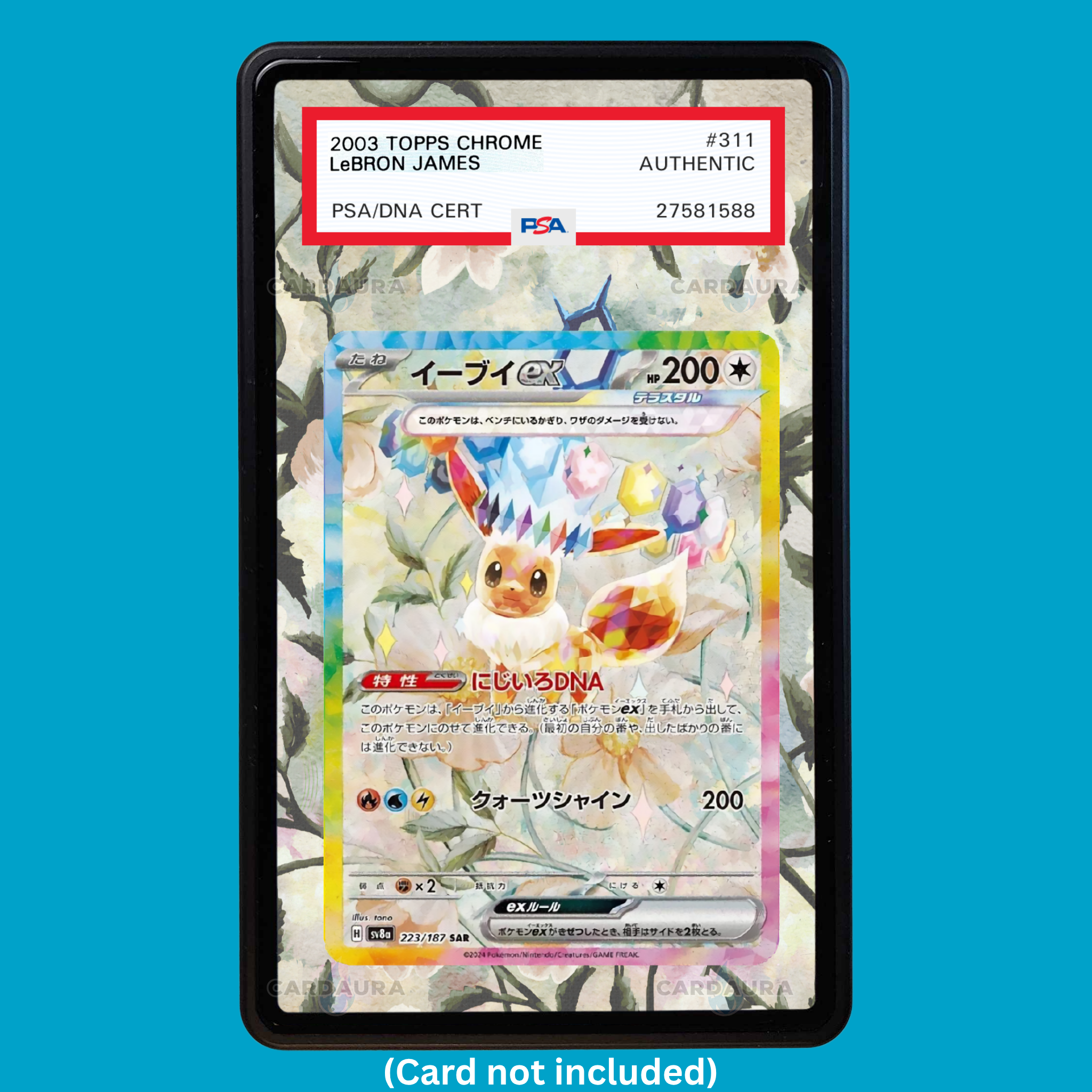 Eevee EX 167/131 Prismatic Evolutions (Graded) Display Case