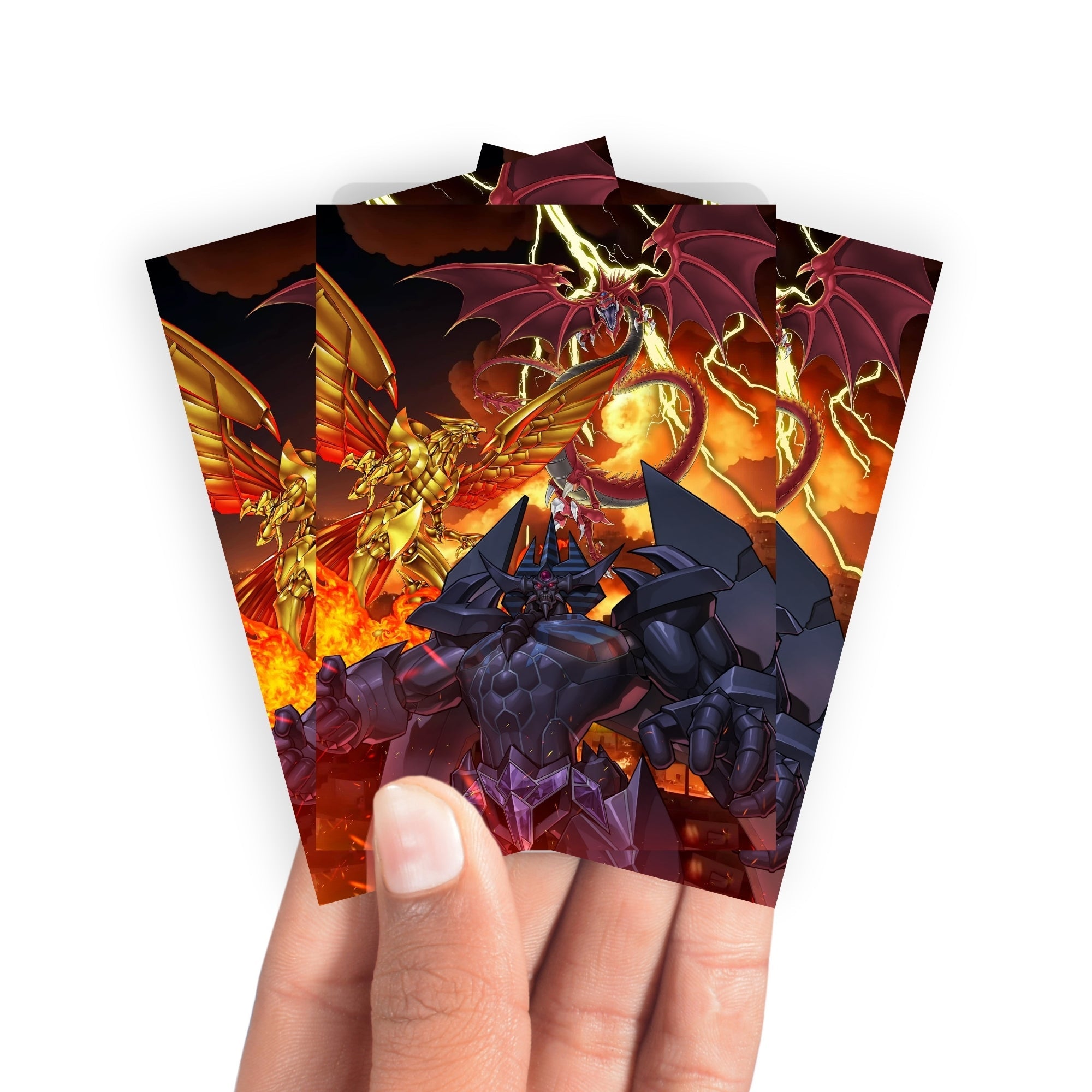 Manches de protection pour cartes de jeu représentant les Dieux Égyptiens