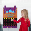 Eid Ramadan Decorated Arab  Fabric Wall Calendar