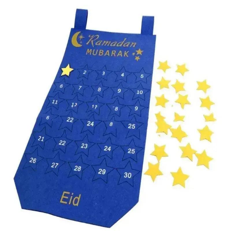 Eid Ramadan Decorated Arab  Fabric Wall Calendar