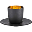 Eisch - Cosmo Espresso with saucer in gift tube - Black