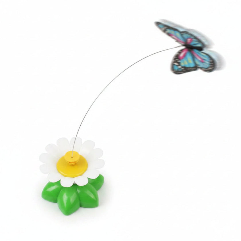 Electric Automatic Rotating Flower Cat Toy – Butterfly & Bird Styles
