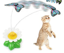 Electric Automatic Rotating Flower Cat Toy – Butterfly & Bird Styles