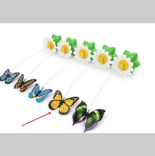 Electric Automatic Rotating Flower Cat Toy – Butterfly & Bird Styles