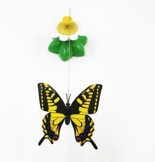 Electric Automatic Rotating Flower Cat Toy – Butterfly & Bird Styles