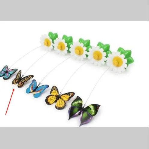 Electric Automatic Rotating Flower Cat Toy – Butterfly & Bird Styles