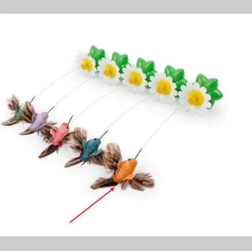 Electric Automatic Rotating Flower Cat Toy – Butterfly & Bird Styles