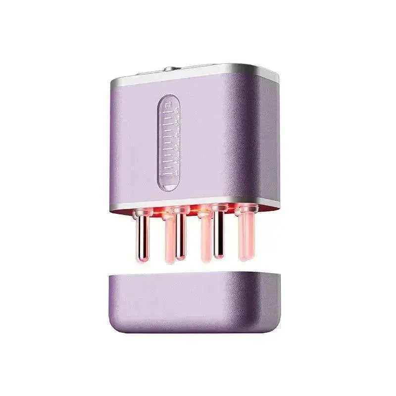 Electric Scalp Massager with Red Light & Oil Applicator