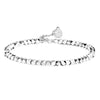 Elegant Light Luxury Silver-plated Broken Silver Blessing Card Bracelet