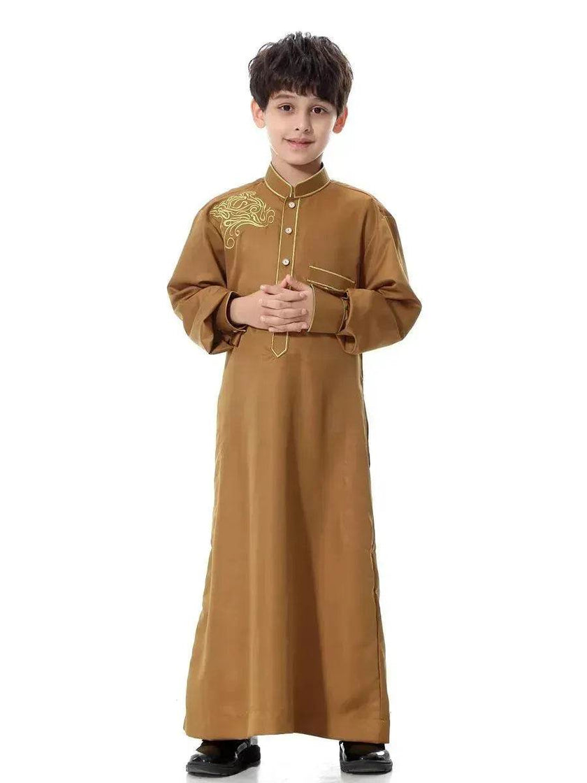 Elegant Little Boy's  Arab Dubai Middle East Teen Boy Jalabiya ArabBoy Kaftan Galabia