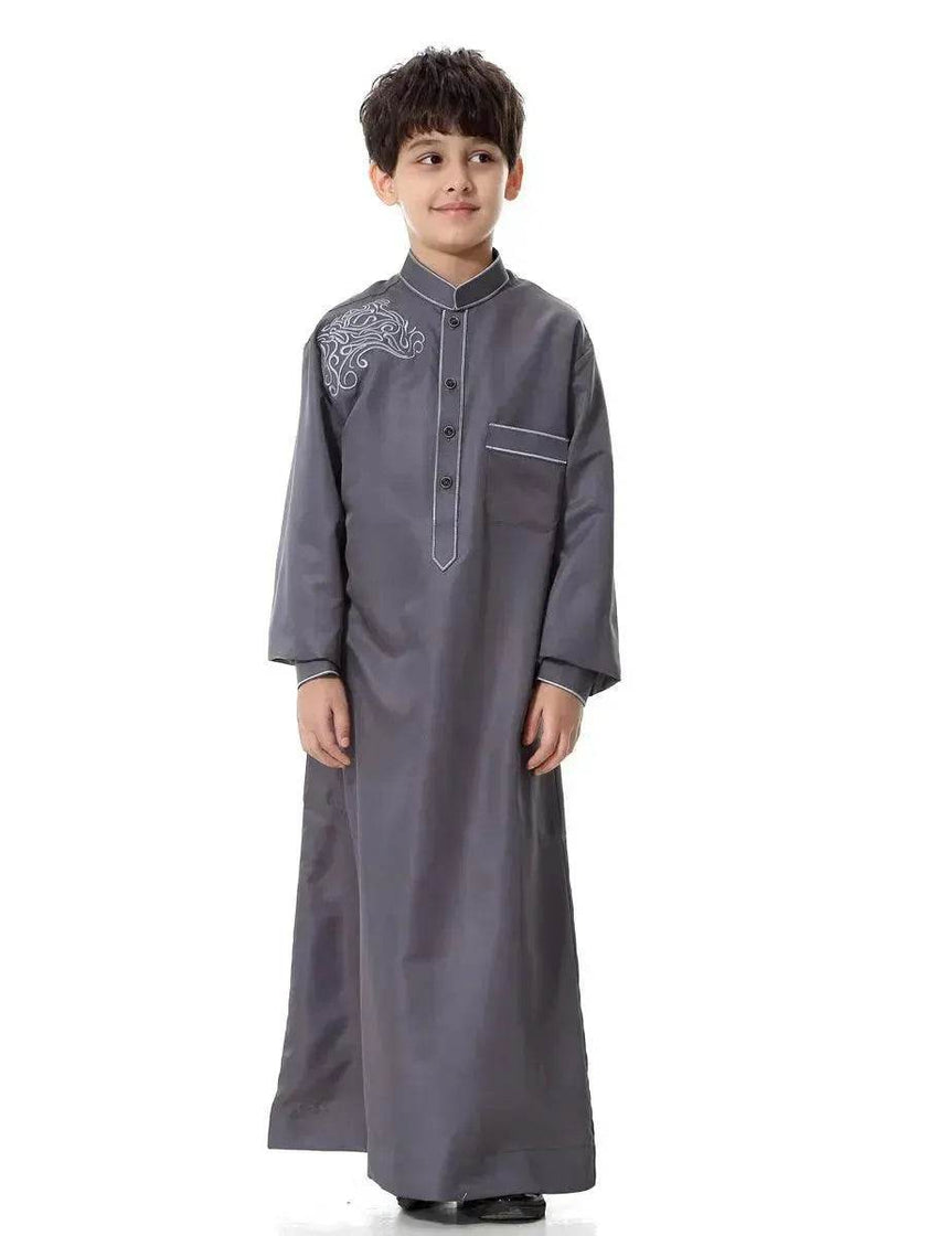 Elegant Little Boy's  Arab Dubai Middle East Teen Boy Jalabiya ArabBoy Kaftan Galabia