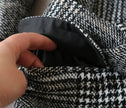 Elegant Luxury Business Office Corporate Tweed Plaid Skirt suit Outfit set 2pcs