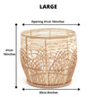 Elena Rattan Planter (Multiple Sizes)