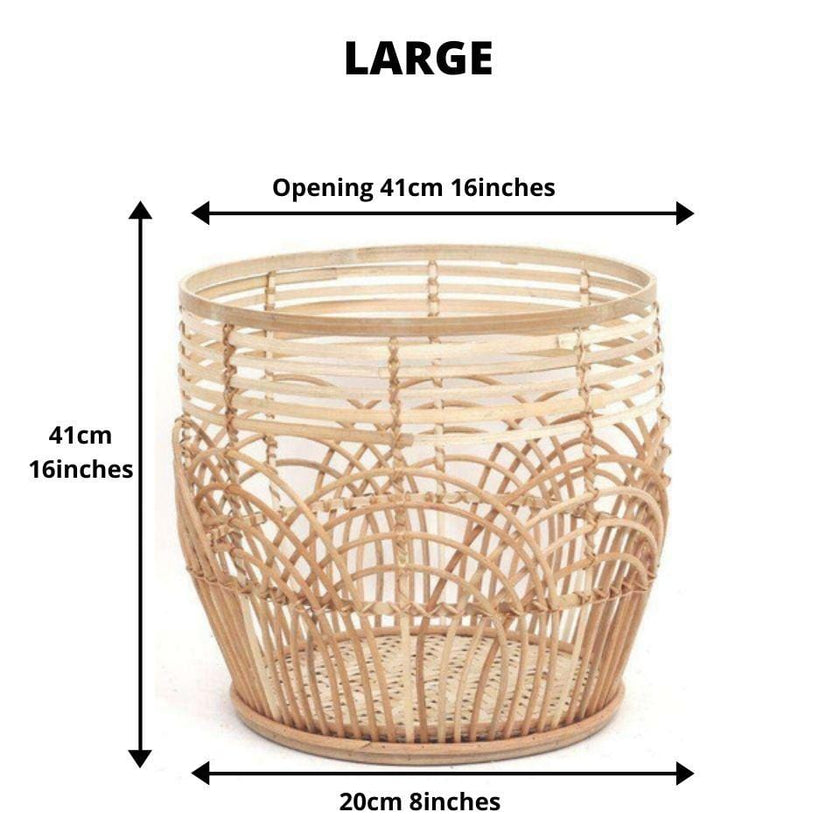 Elena Rattan Planter (Multiple Sizes)