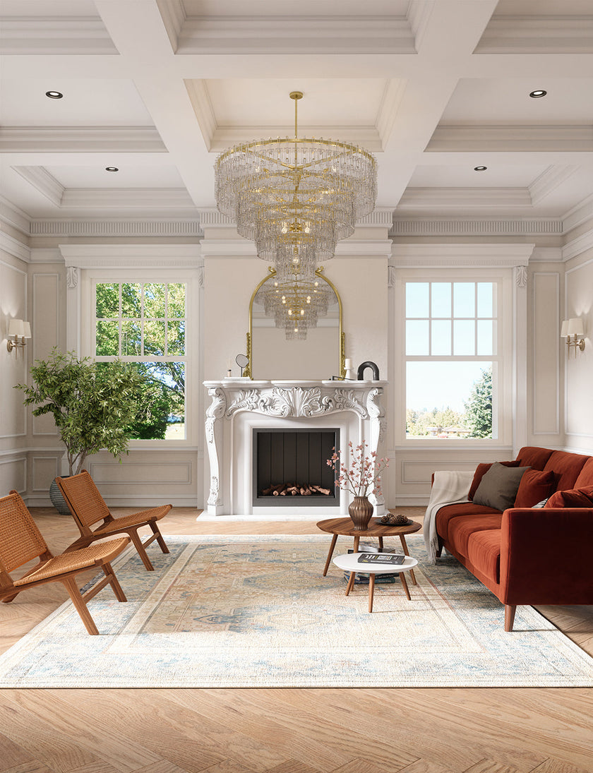 Elera Blue Red Beige Rug