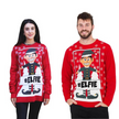 Couple - #Elfie Hashtag  Sweater