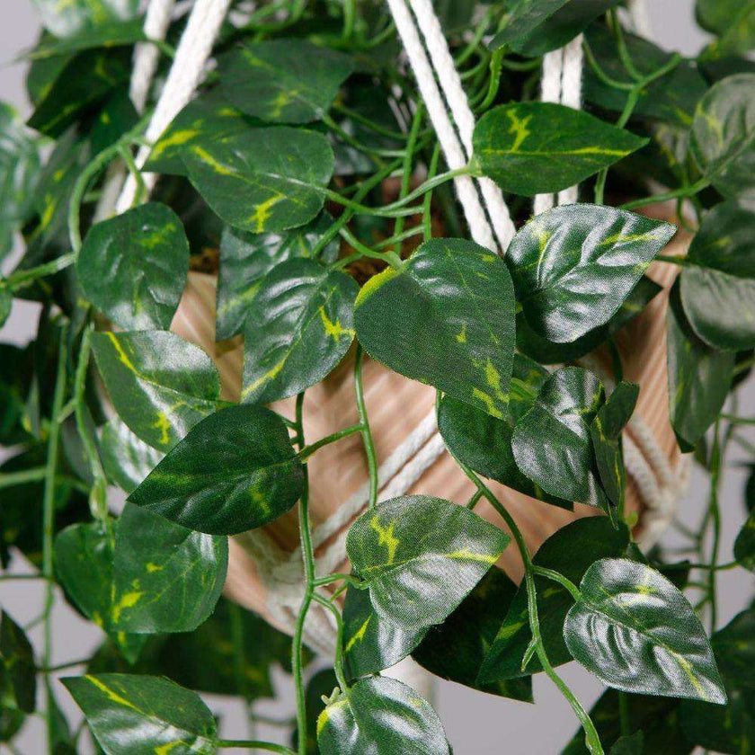 Elrey Faux Potted Macrame Hanging Plant (4.7 Feet)