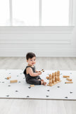 Tapis de jeu pour bébé Little Bot (Tapis Ofie, ligne zen + triangle)
