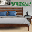 [Buy 1 Get 1] Emery Solid Wood Bed Frame & Nightstand