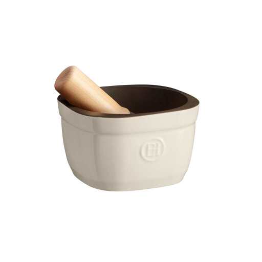 Emile Henry - Mortar & Pestle, 15x15.8x9.6cm, 0.9L Capacity
