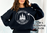 Circle Personalized Lake Sweatshirt | Custom Apparel