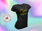 Enjoy My Curves Rhinestone Shirt – Body Positive Sparkle Bling Tee | Blingdazzel