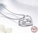 Entwined Hearts: Sterling Silver Infinity Necklace With Double Hearts