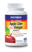 Enzymedica Raw Apple Cider Vinegar w the Mother, 60 caps