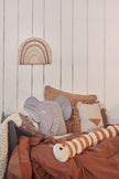 Erik Elephant Denim Cushion - Blue