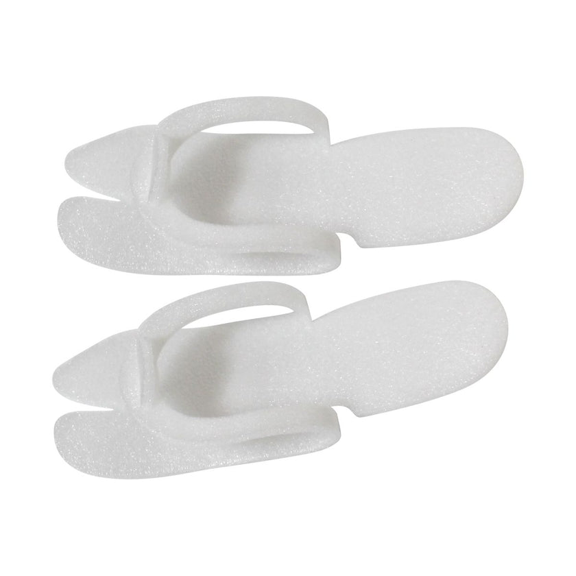 Esthetique Electrolyse Canada - White Pedicure Foam Slippers (25 Pairs)