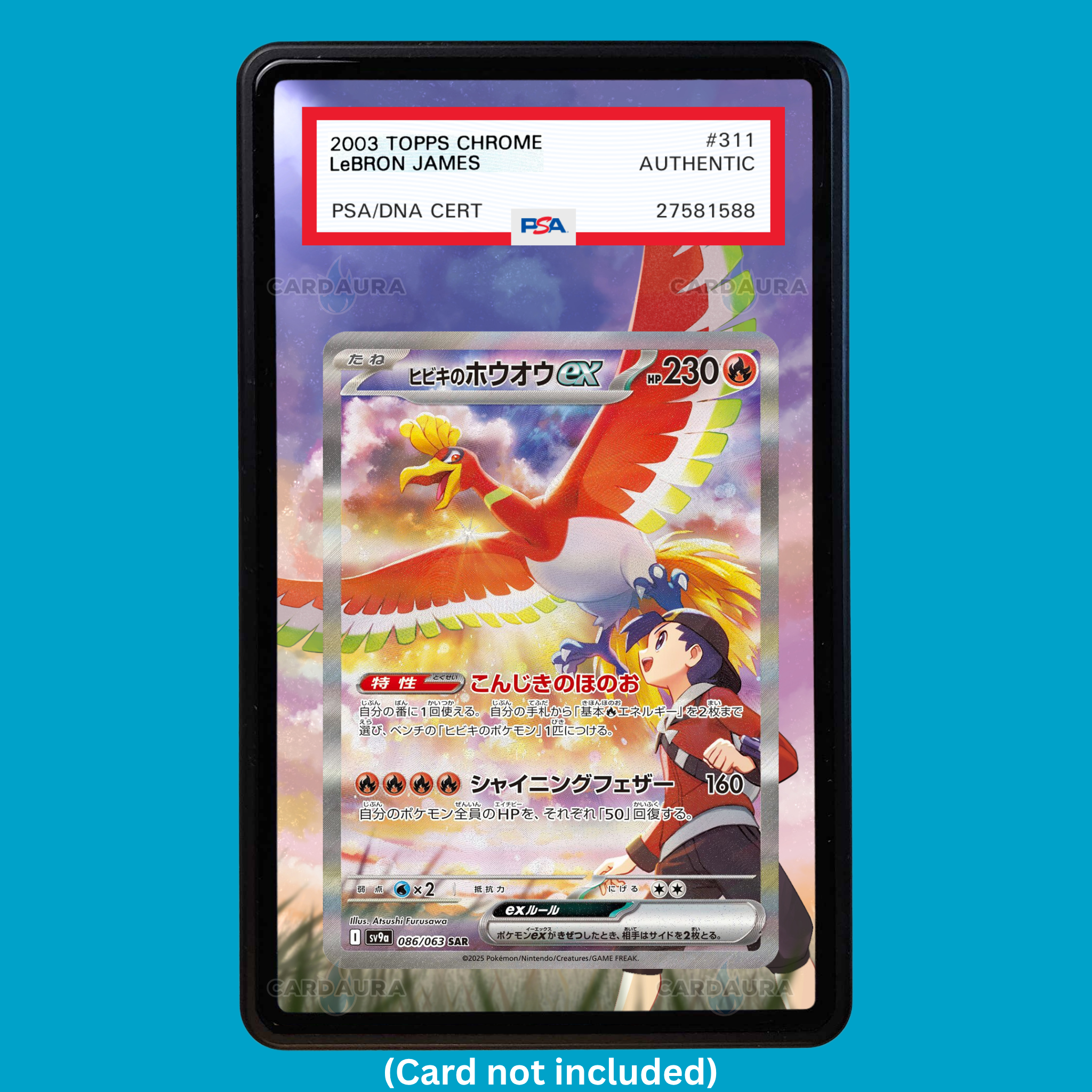 Ethan's Ho-oh 230/182 Destined Rivals (Graded) Display Case