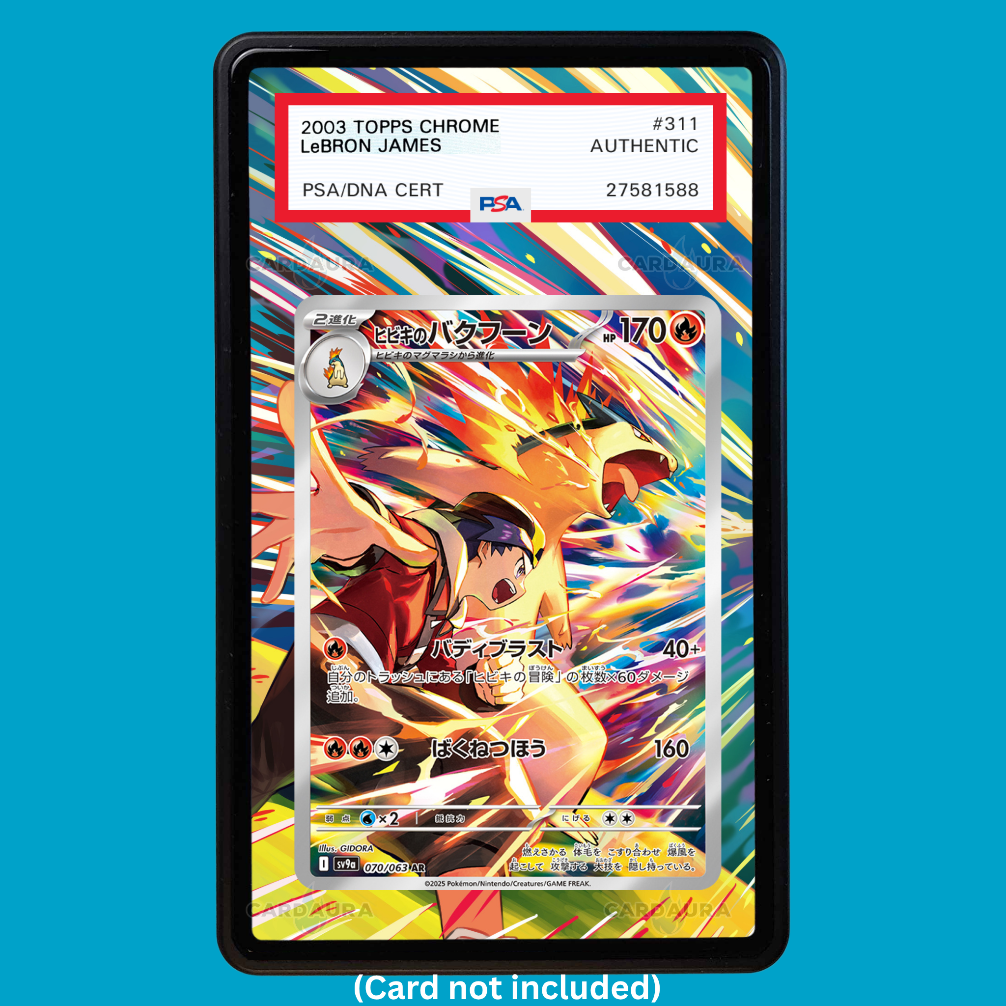 Ethan's Typhlosion 190/182 Destined Rivals (Graded) Display Case