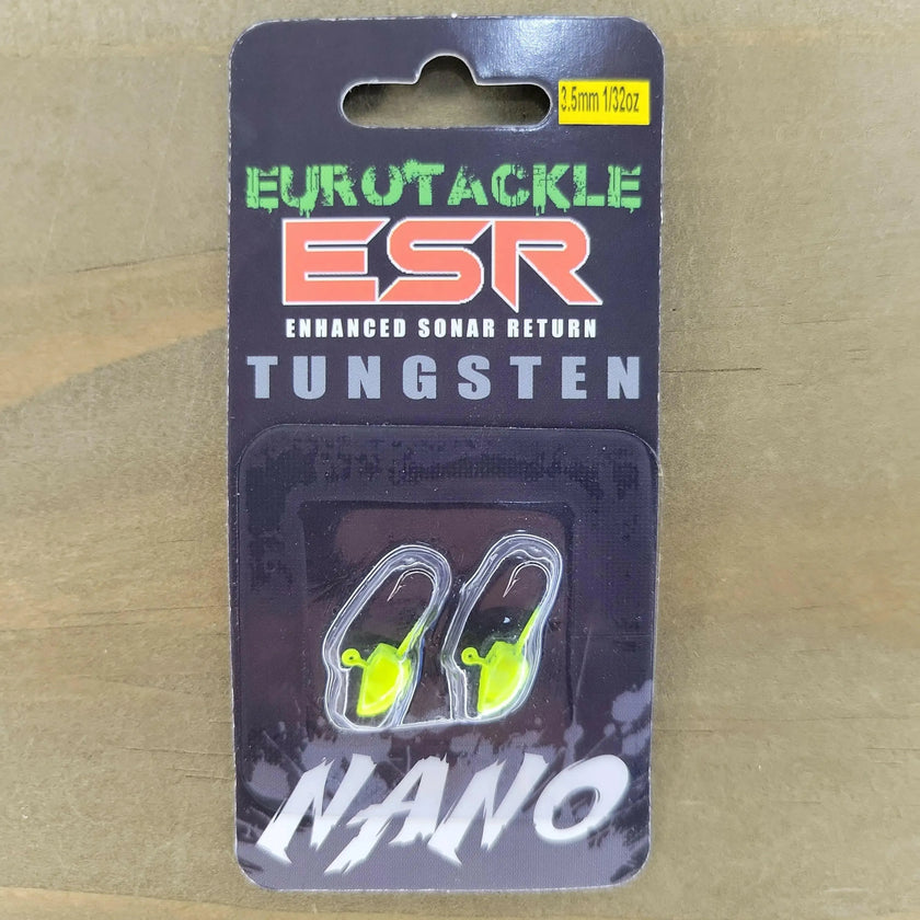 EuroTackle ESR Nano 3.5mm Jig Heads Chartreuse 2pcs