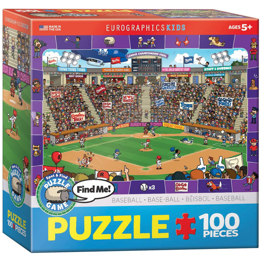 Eurographics - Baseball -Spot & Find (100pc Puzzle)