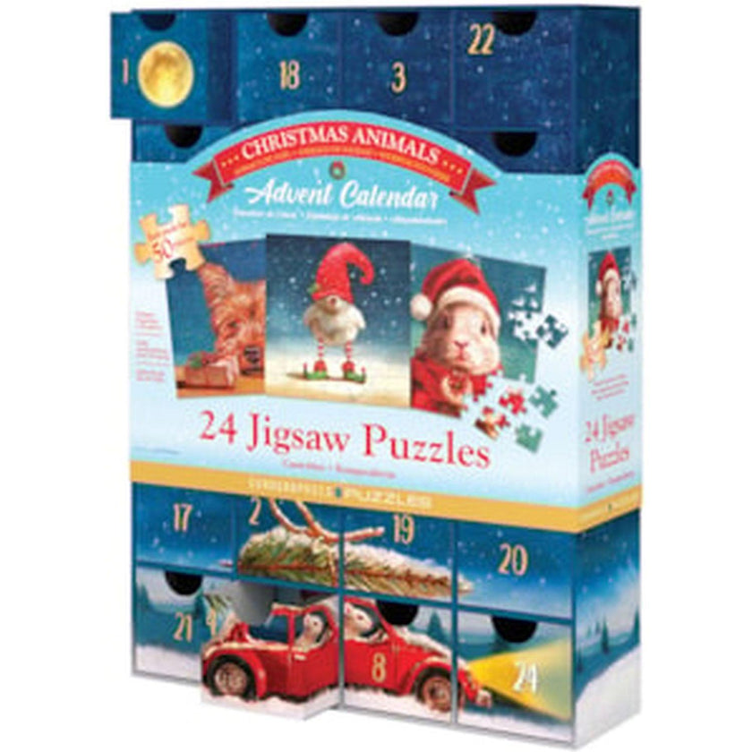 Eurographics - Christmas Animals - Advent Calendar (24 Jigsaw Puzzles)