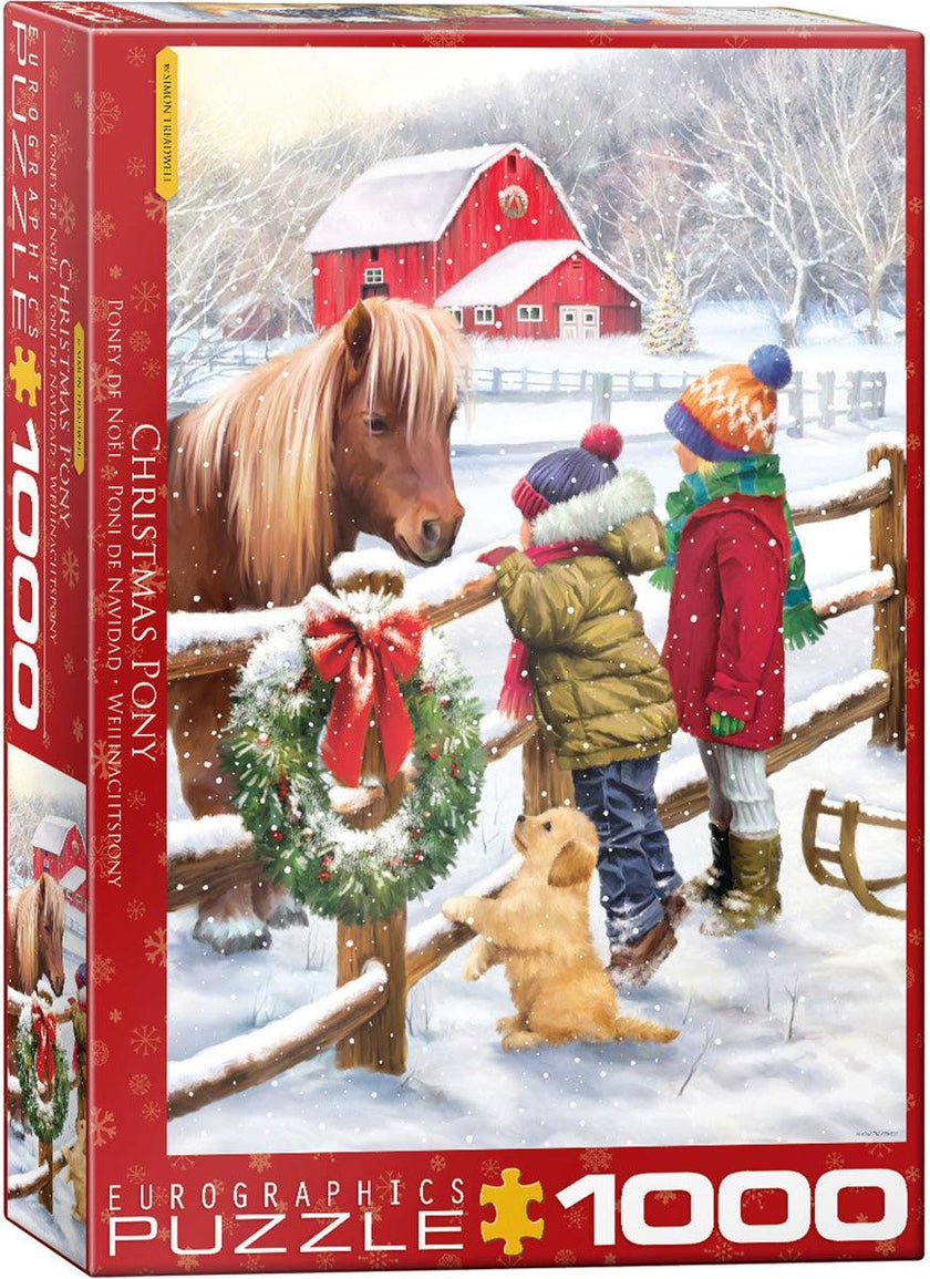 Eurographics - Poney de Noël par Simon Treadwell (Jeu de 1000 pièces)