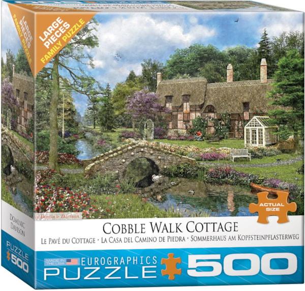Eurographics - Cobble Walk Cottage by Dominic Davison (500 pc - Large Puzzle Pieces)