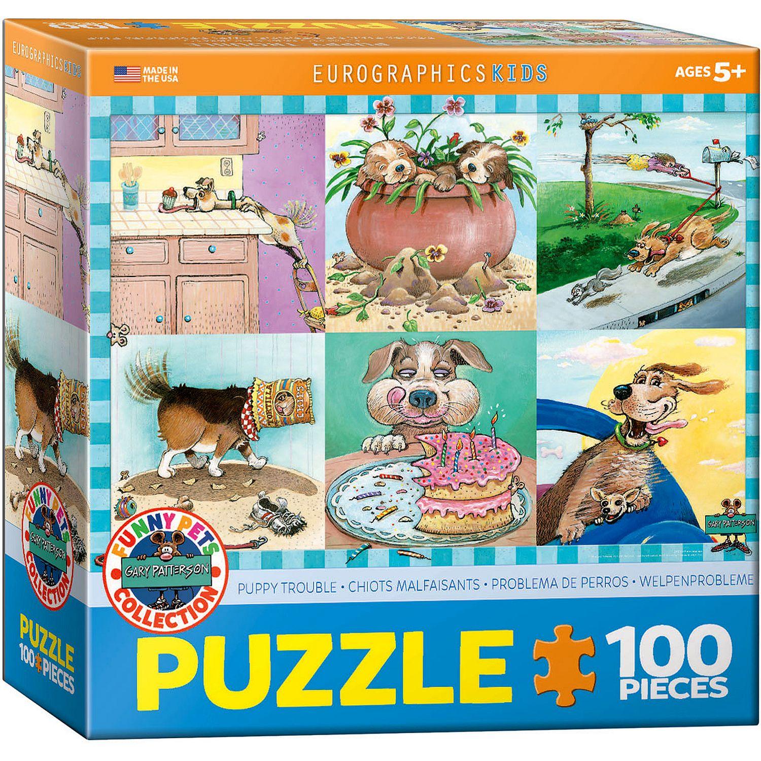 Eurographics - Puppy Trouble (100-Piece Puzzle)