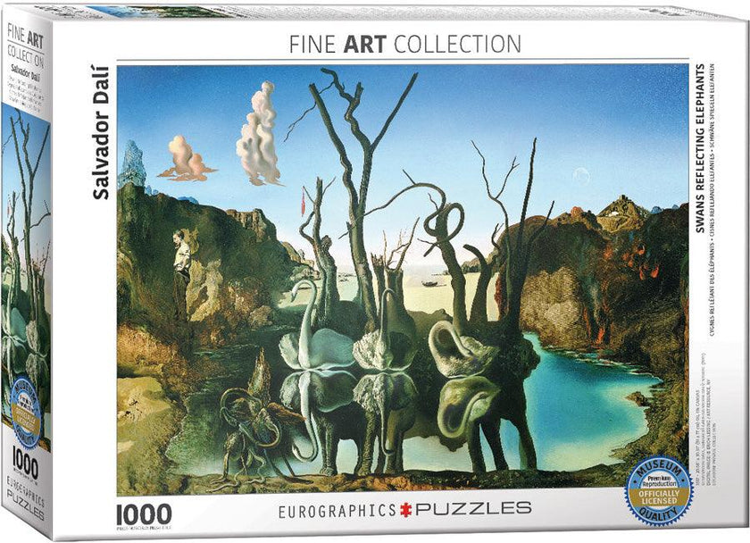 Eurographics - Swans Reflection Elephants de Salvador Dali (Jigsaw Puzzle 1000 pièces)