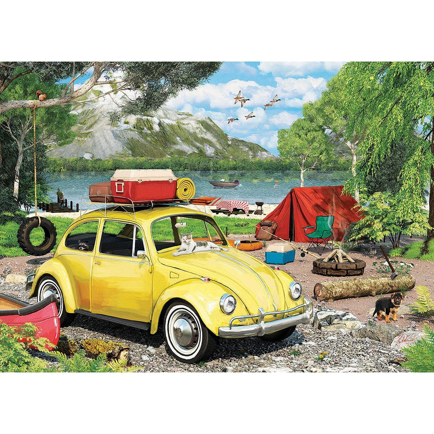 Eurographics - Vw Beetle Camping Shaped Tin (550-Piece Puzzle)