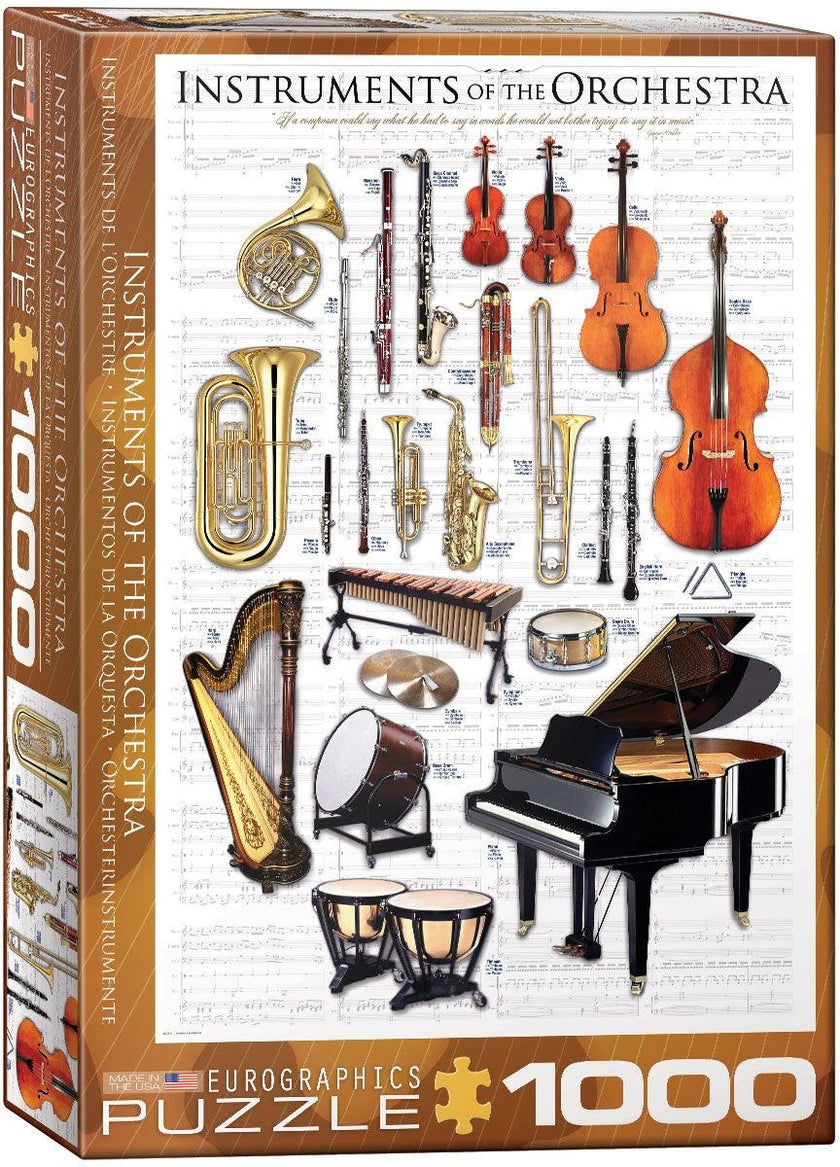 Eurographics - instruments of The Orchestra (1000-Piece Puzzle)