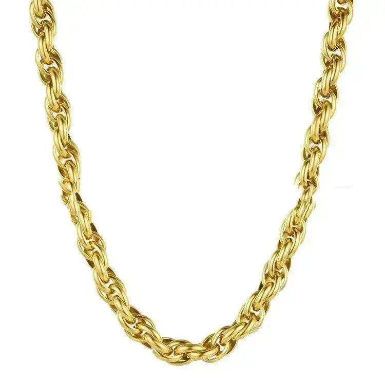 Europe And The United States Popular Exaggerated Hemp Thick Chain
