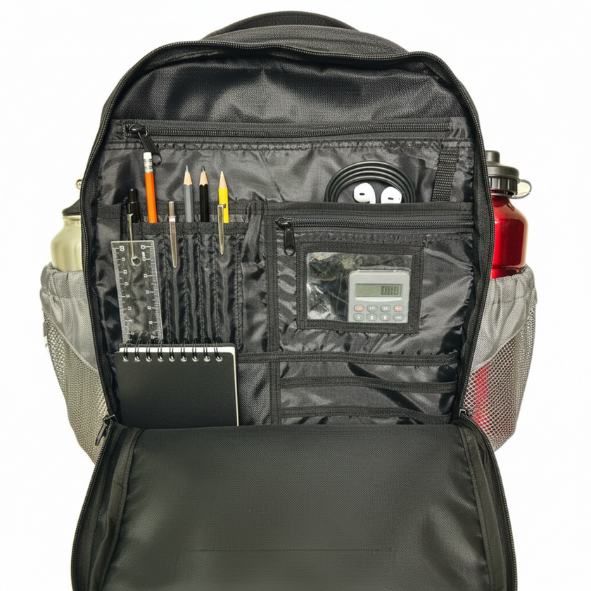 Europe Bound Book Bag 27L Capacity with Padded Laptop / Ipad Sleeve