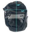 Europe Bound Book Bag 27L Capacity with Padded Laptop / Ipad Sleeve