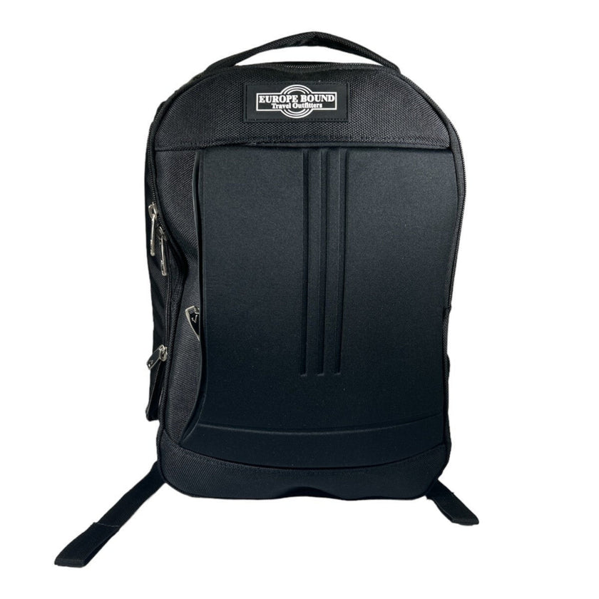 Europe Bound Exec-Tek Black Heavily Cushioned Laptop Backpack 18L